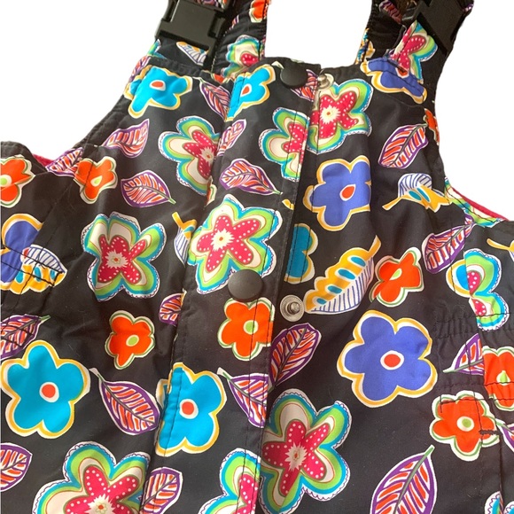 HANNA ANDERSSON Floral Far & Near Snow Bib / Snow Pants size 2 Toddler (80cm) - Picture 7 of 16